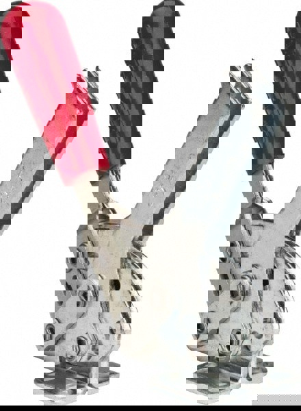 Manual Hold-Down Toggle Clamp: Horizontal, 840 lb Capacity, U-Bar, Flanged Base